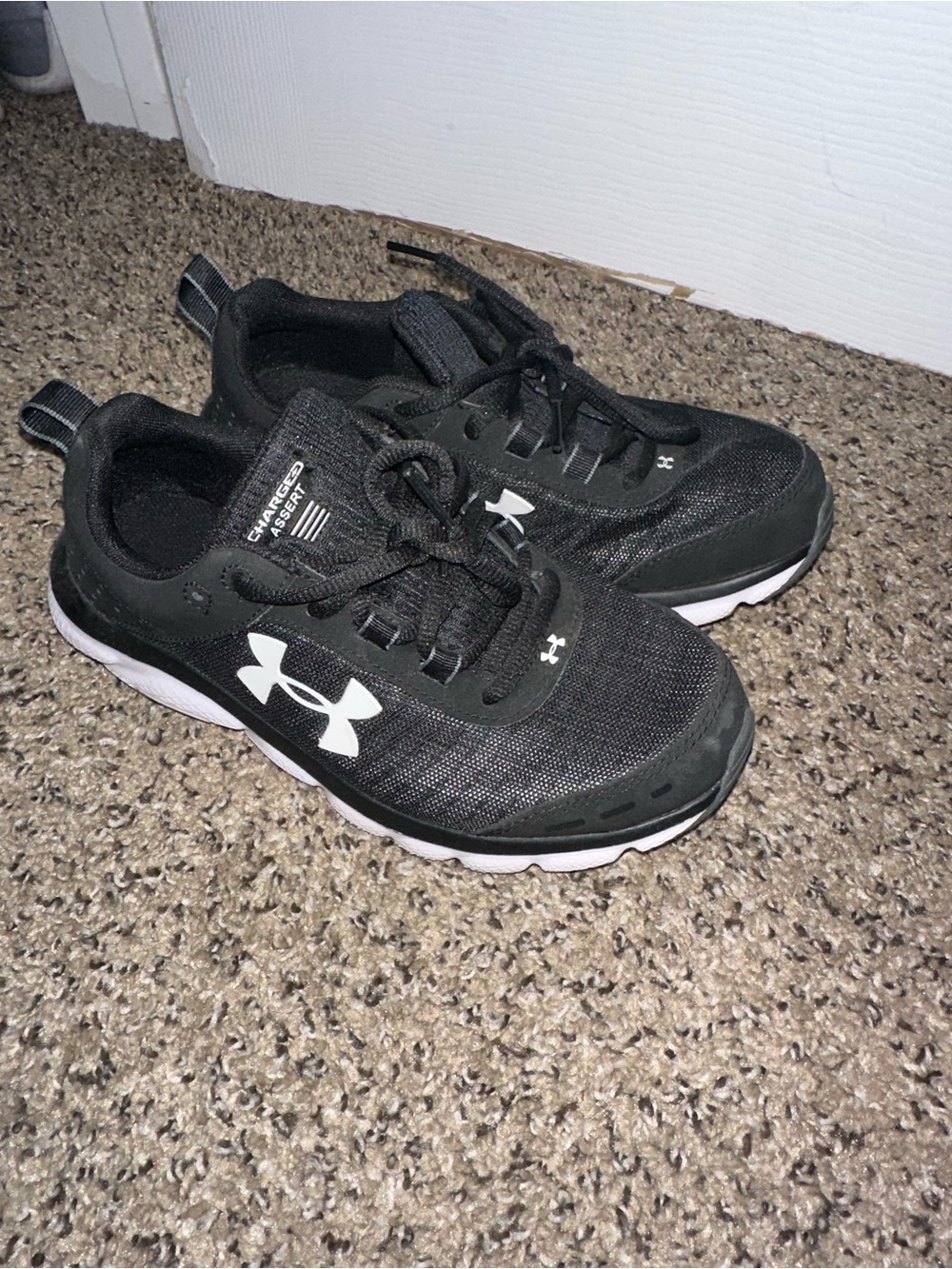 Under Armour Black and White Athletic Sneakers